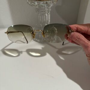 Chic Gold and Wood Women's Sunglasses